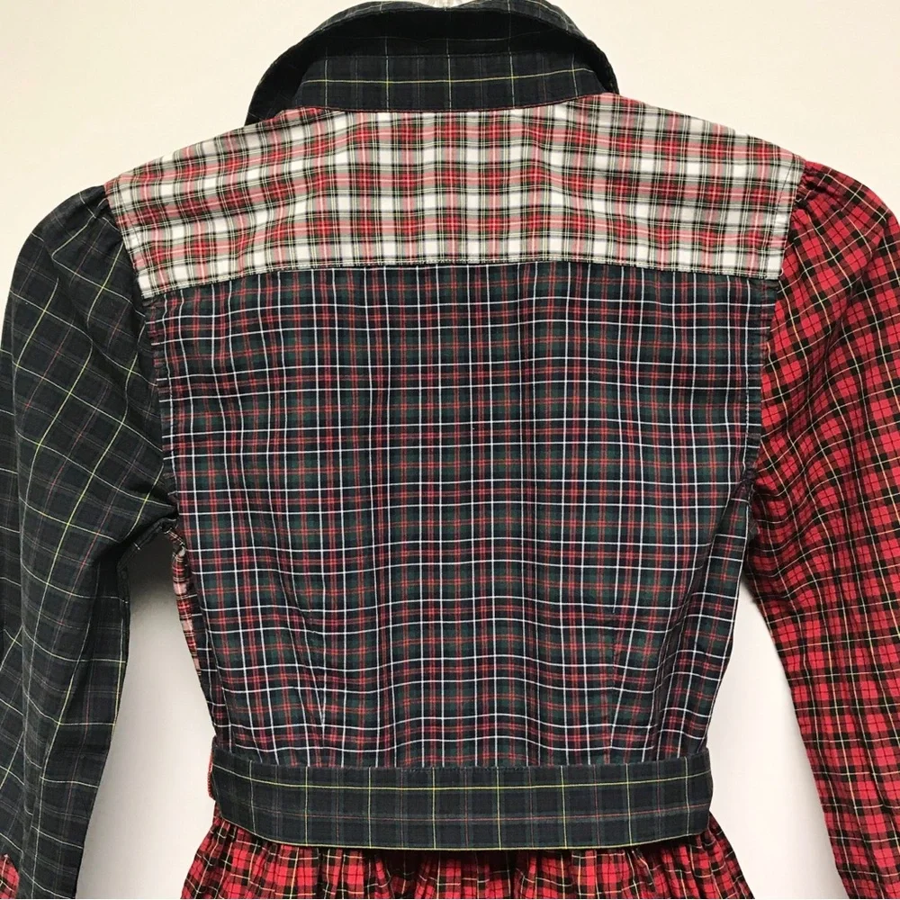 Polo Ralph Lauren Plaid Cotton Long Sleeve Girls Shirt Dress 6X